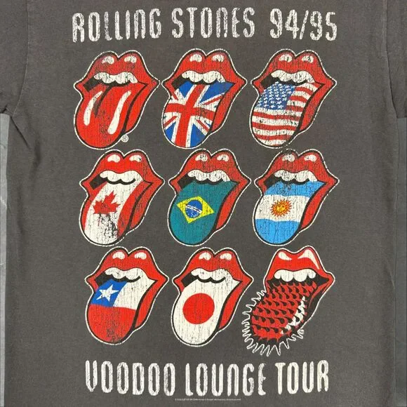 The Rolling Stones 94/95 VooDoo Lounge Tour Y2K Reprint Tongue and Lips - Small - Picture 2 of 7